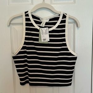 H&M Striped Tank Top NWT size L